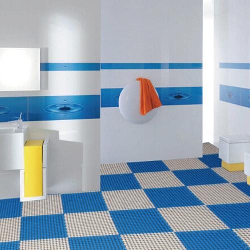 厂家直销创意环保自由拼接地垫厨房浴室卫生间带按摩防滑垫隔水垫图片